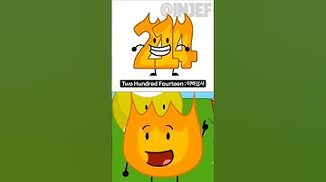 INJEF Number Lore 214~220(BFDI) #bfdi