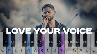 Jony - Love Your Voice (Full Piano Tutorial)