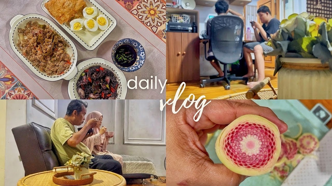 #dailyvlog RUTINITAS HARIAN IRT/ PERDANA MASAK MEGONO KHAS PEKALONGAN, SUKSES ENAK/ MASAK CUMI HITAM