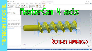 Lập trình Gia Công Trục Vít - Máy 4 Trục Trên MasterCam || Rotary Advanced Tool