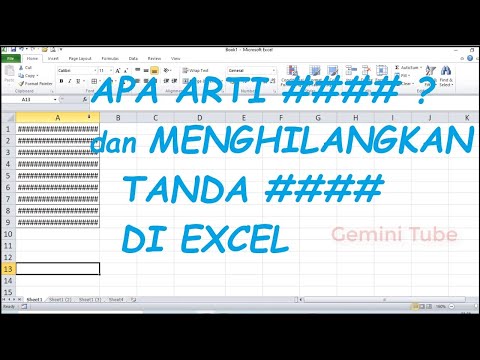 Apa Arti Tanda Pagar dan Cara Menghilangkan Tanda Pagar di Excel // Tips dan Trik Excel