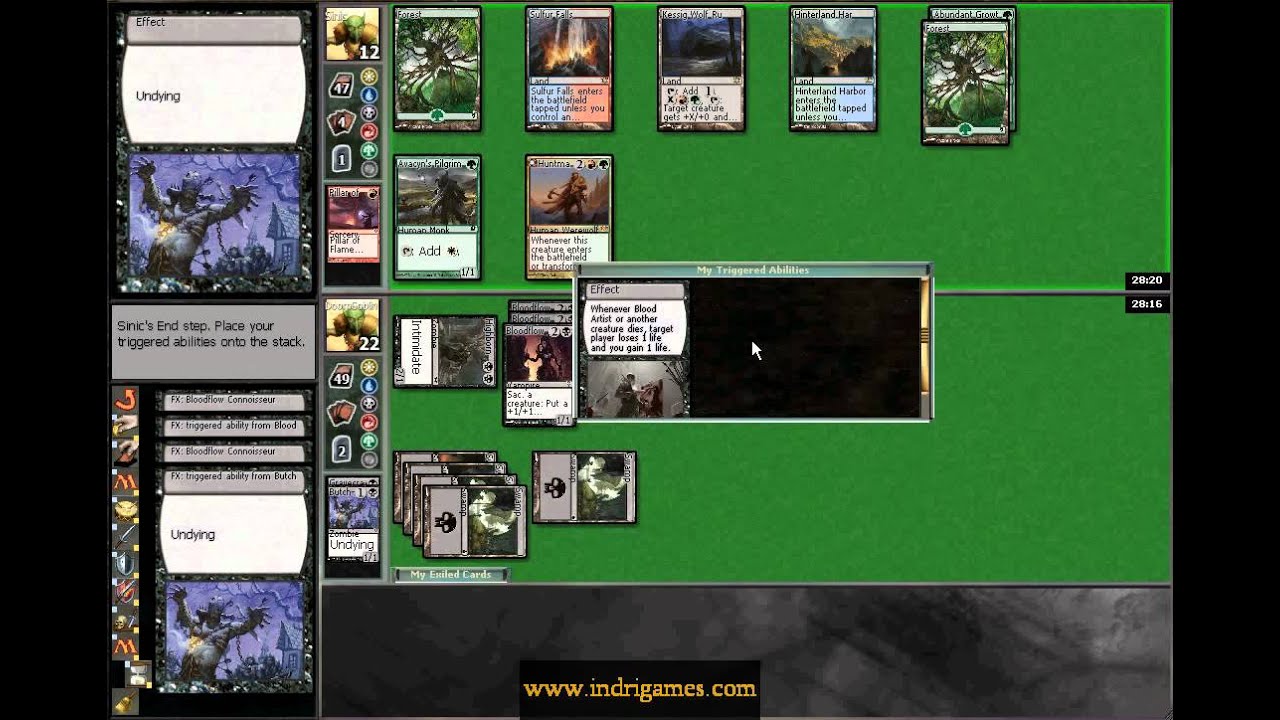 MTG ISD Block - Monoblack Zombie Deck Versus Random Deck