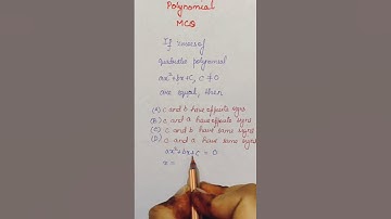 #MCQ on Chapter 2 Polynomials #CBSE Class 10 Maths #Session 2022-23#short#shorts