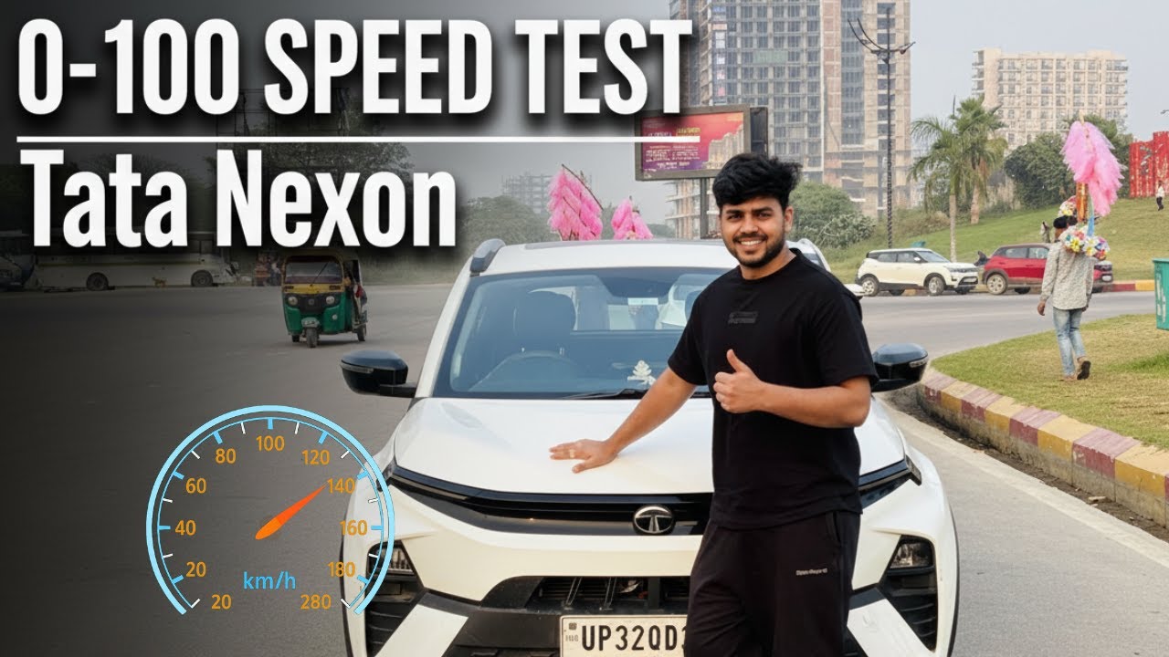 Tata Nexon CNG | Real 0-100 km/h Speed Test (Full Acceleration Run)
