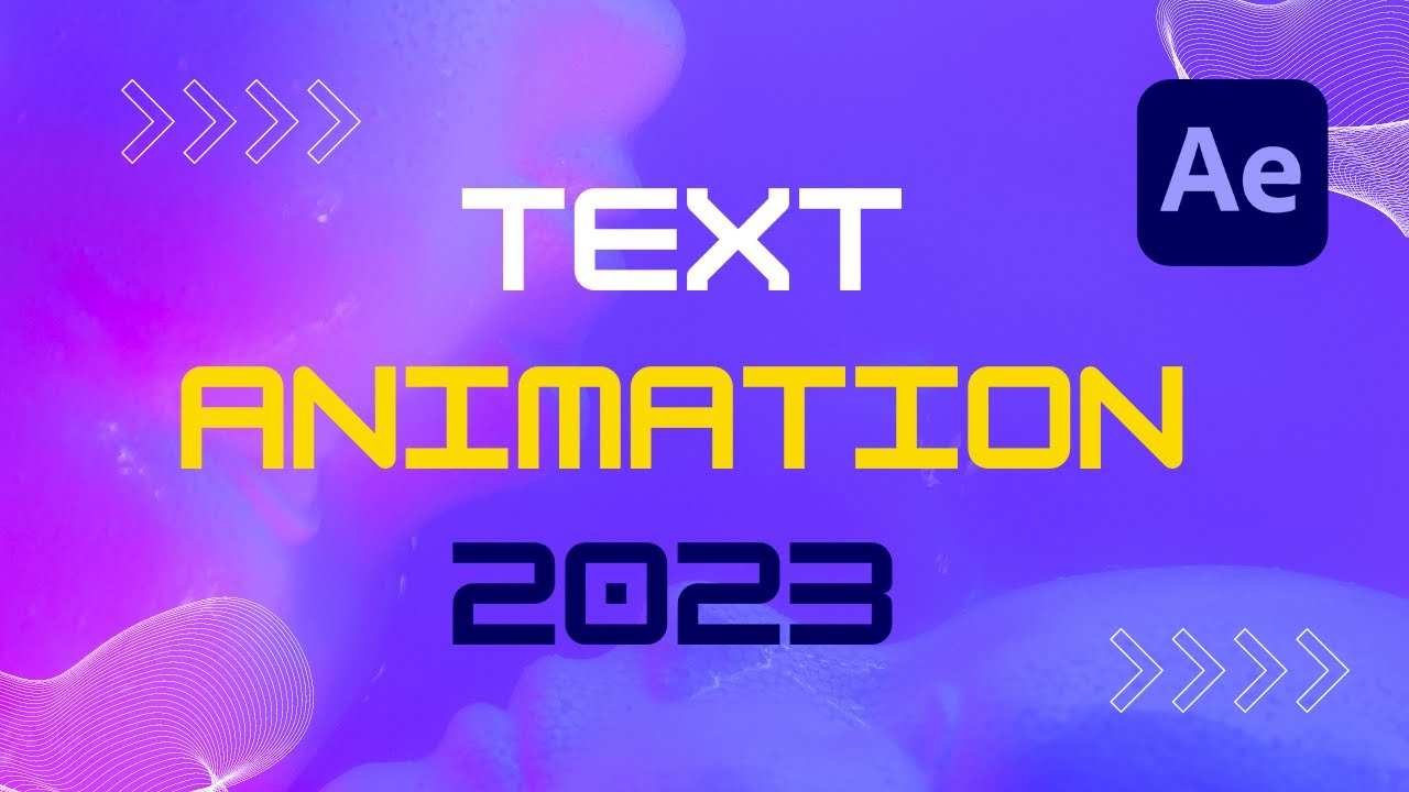 Text Animation in After Effects 2023 - YouTube