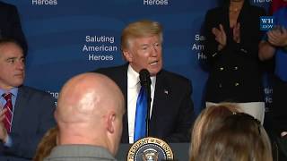 President Trump and the First Lady Participate in a Salute to American Heroes