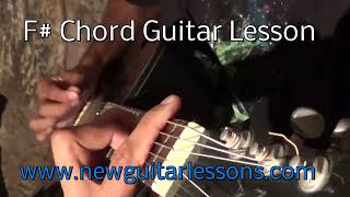 F# Chord Guitar Lesson | How to Play F Sharp Guitar Chord