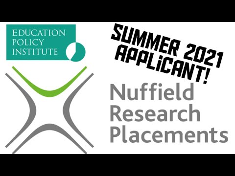 My Nuffield Research Placements Personal Statement AND Interview Experience!
