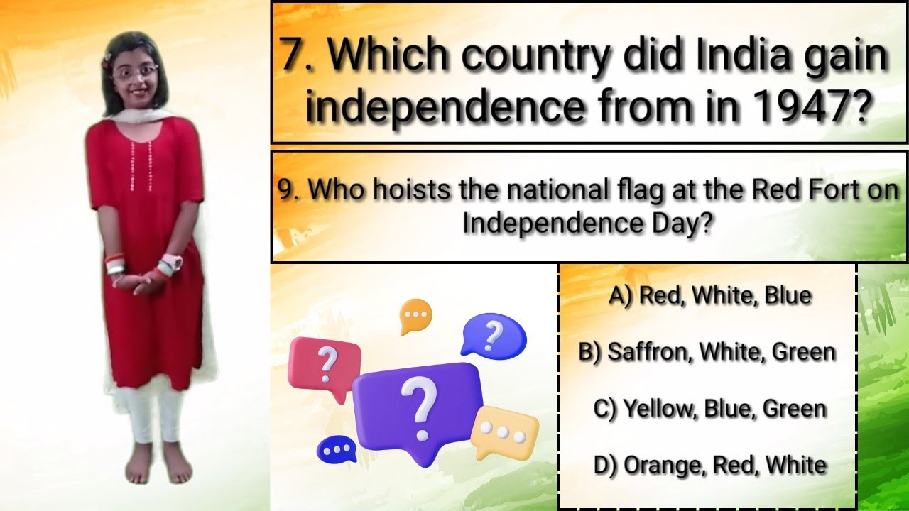 Independence Day GK Quiz for Kids | 15 August Questions & Answers - YouTube