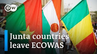 What's behind Niger, Mali & Burkina Faso's decision to leave ECOWAS | DW News