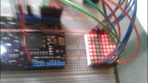 Driving an 8x8 LED matrix with a netduino using persistence of vision