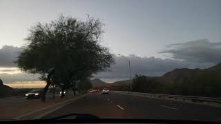 Drive down Shea Blvd from Fountain Hills, Arizona to Scottsdale November 7th, 2020