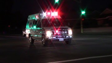 San Bernardino County AMR Arriving Code 3 To False Traffic Collision & Responding To Real TC