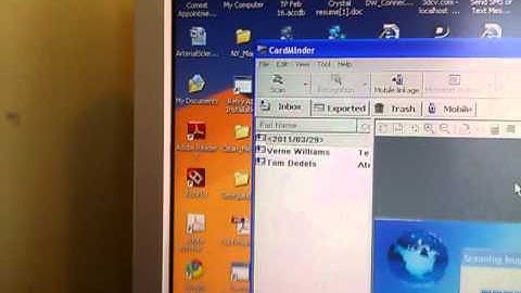 Fujitsu Snapscan reading business cards