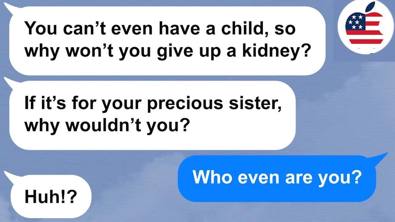 【Apple】Sister steals my husband then goes no contact for 7 years, then she needs a kidney and...