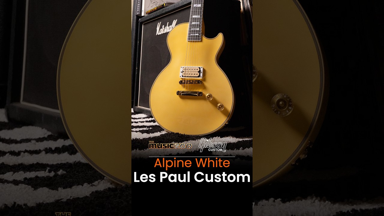 Unveiling an Antique Alpine White Les Paul Custom with a Single Pickup! #gibsonguitars #gibsoncustom