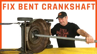 Straighten A Bent Lawn Mower Crankshaft With A Pipe