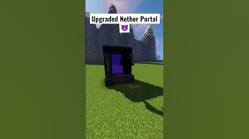 Upgraded Nether Portal in Minecraft 💜 #shorts