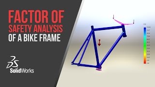 Factor of Safety Analysis of a Bike Frame - SolidWorks Simulation