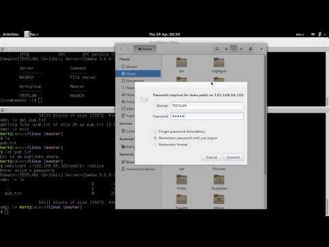 Video: Hoe maak ik verbinding met een samba-share in Linux?