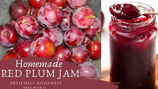 HOW TO | Make the MOST DELICIOUS HOMEMADE RED PLUM JAM