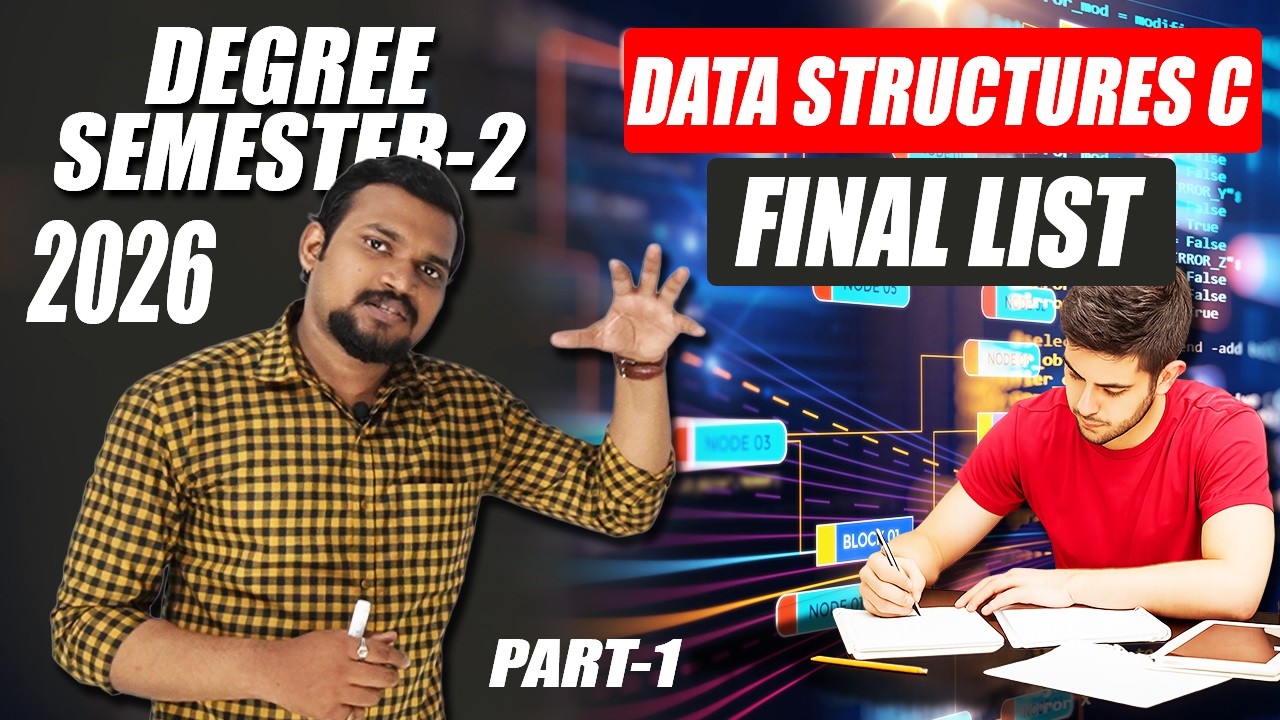Degree Semester-2 Computer Major Data structures using C - Final list ...