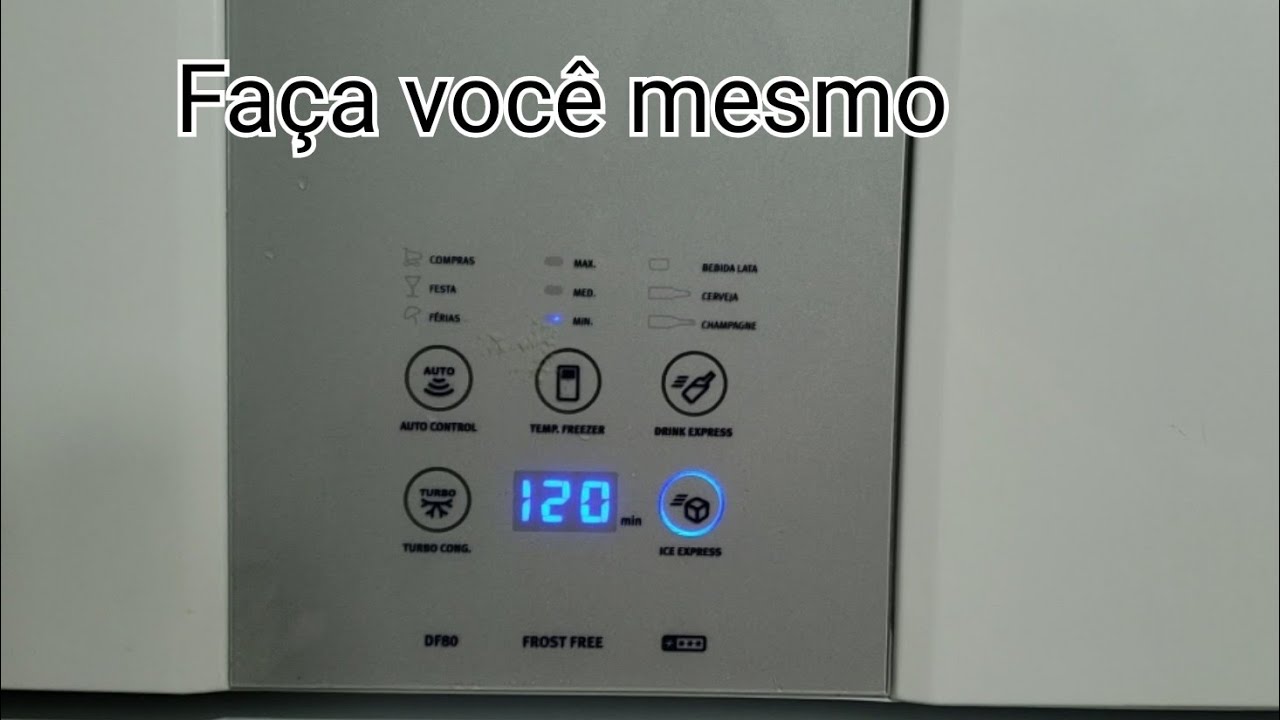 Geladeira DF80 Electrolux placa interface com defeito, painel