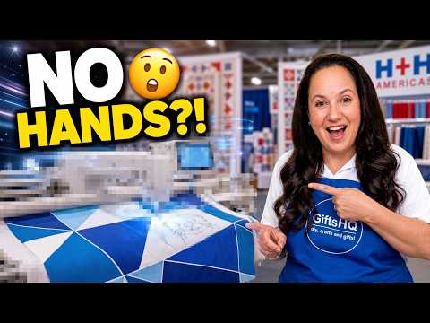 Watch This Sewing Machine Quilt By Itself! Grace QMX FD Demo | H+H Americas 2026 Trade Show