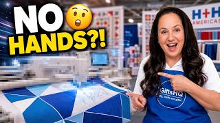 Watch This Sewing Machine Quilt By Itself! Grace QMX FD Demo | H+H Americas 2026 Trade Show