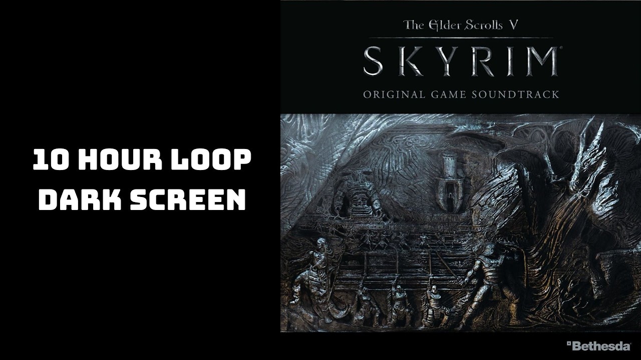 Skyrim OST – 3.10 Seven Thousand Steps | 10 Hours Loop | Dark Screen