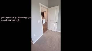 Holly Blue LW floor plan, ground floor unit, with 1,265 sq ft. Two bed/two bath!