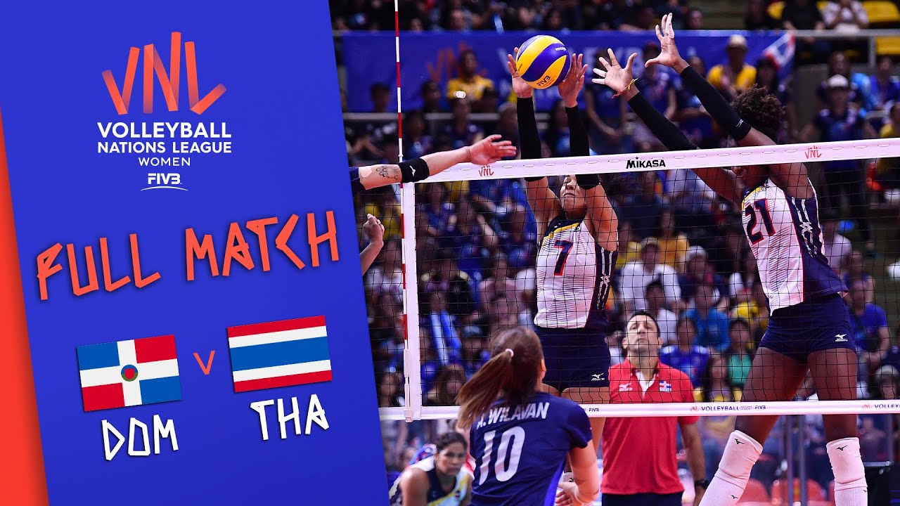 Dominican Republic 🆚 Thailand - Full Match Womens Volleyball Nations League 2019