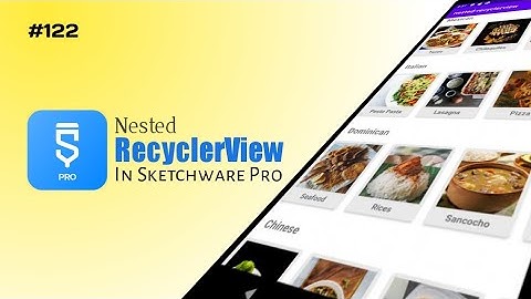 How to create a nested RecyclerView in Sketchware pro tutorial 122 #sketchware