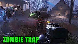 COD BO7 ZOMBIES TRAP GAMEPLAY - CALL OF DUTY BLACK OPS 7 Saw Blade Trap POI Sound & Animation Profile