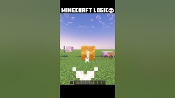 Minecraft Logic #minecraft #shorts