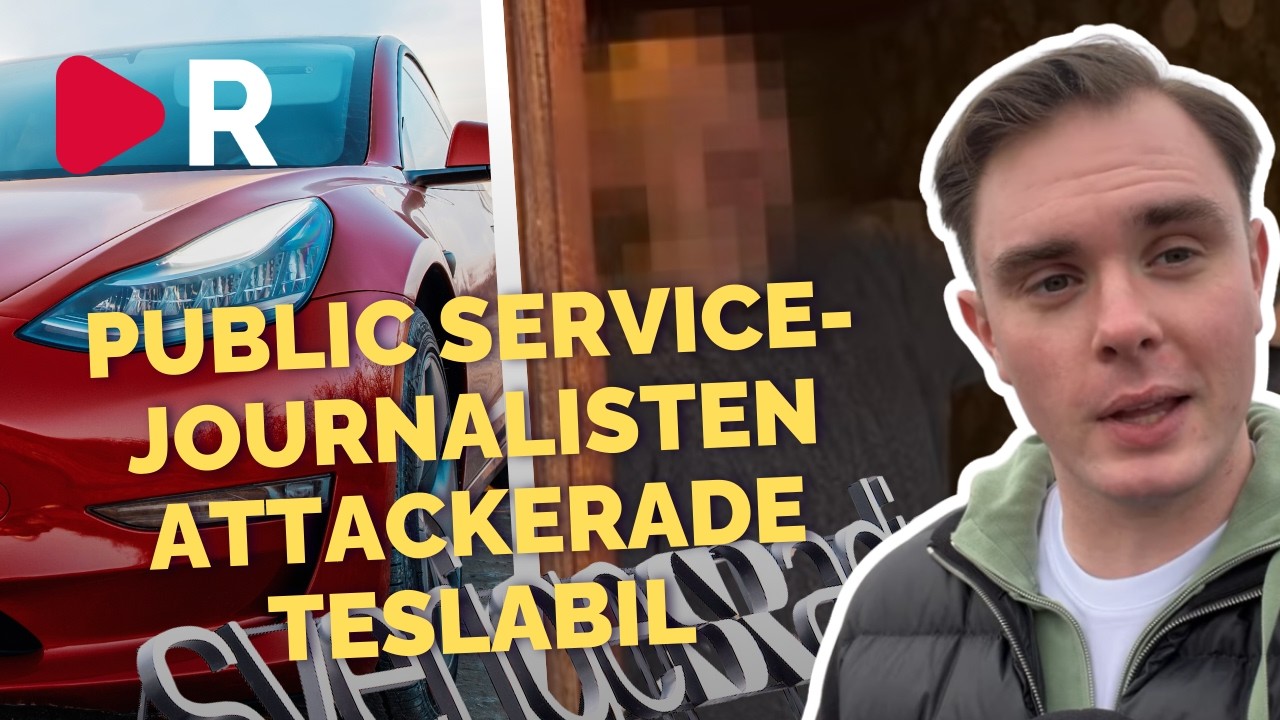 Journalist vandaliserade Teslabil – jobbat på public service