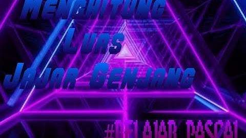 Menghitung luas jajar genjang dengan program pascal #belajar pascal