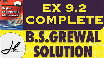 Bs Grewal ex 9.2 Infinite series complete solution Btech Mathematics 3