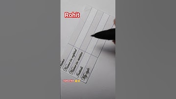Rohit name style sign #signature #youtubeshorts #shortfeed #shorts #trending #logo