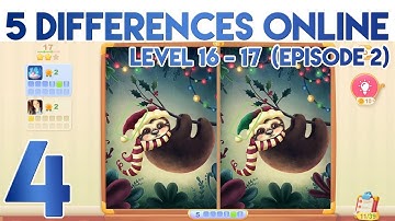 5 Differences Online Level 16 and 17 [Episode 2]