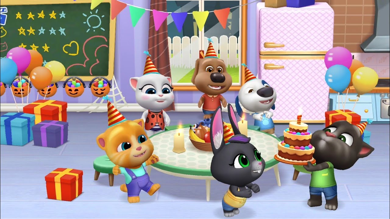 My Talking Tom Friends Gameplay Walkthrough | Becca's Birthday #14 ...