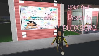 How to Make your Own Poster in Bloxburg (Roblox)