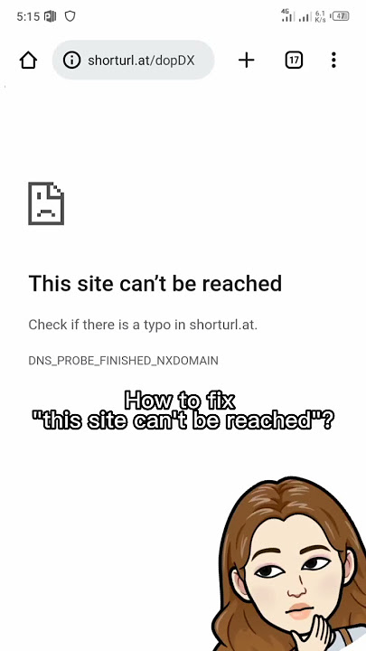 Fix this site can't be reached #short