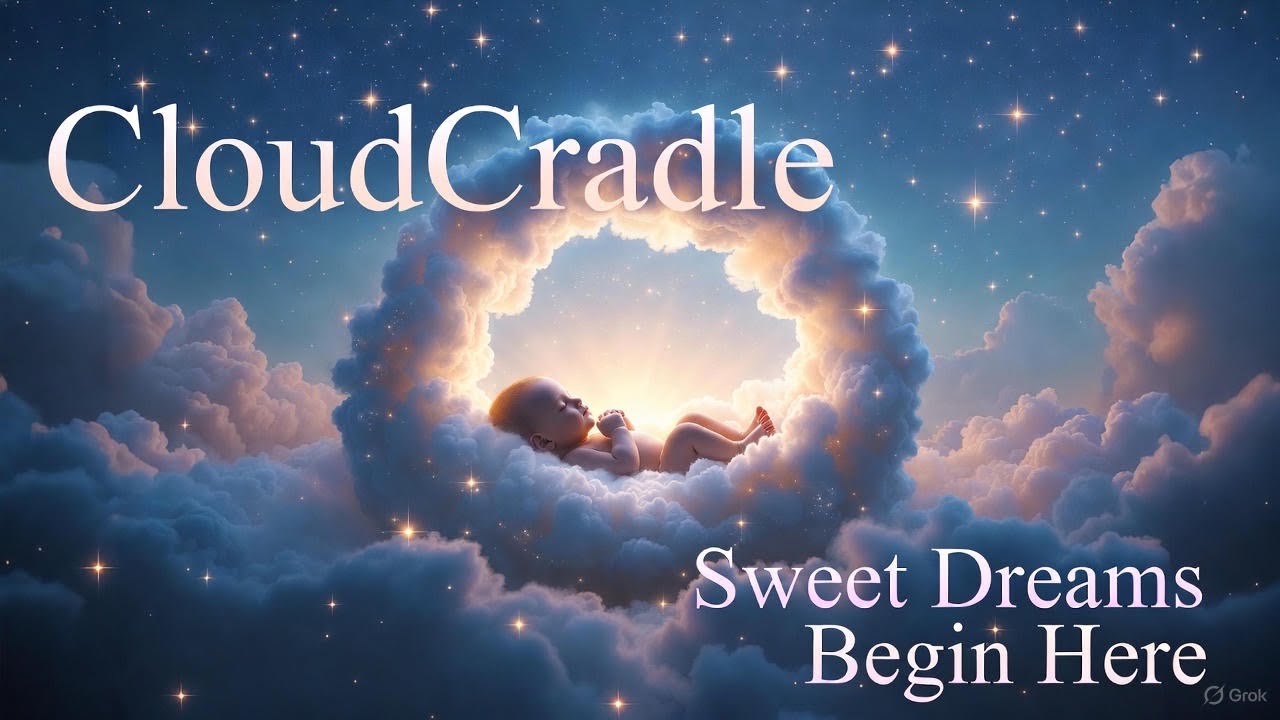 🌙☁️ CloudCradle 🌙 Soft Baby Lullaby for Night Sleep | Calm Bedtime Music 🐝 BUZZYBEATS KIDS