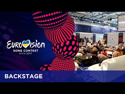 Backstage at the second Semi-Final of the 2017 Eurovision Song Contest