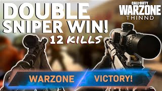 We Won with Double Snipers! COD Warzone Challenge | THINND Call of Duty Gameplay