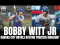 Bobby Witt Jr. Smashes Homers &amp; Line Drives During First Batting Practice in Texas | KC ROYALS