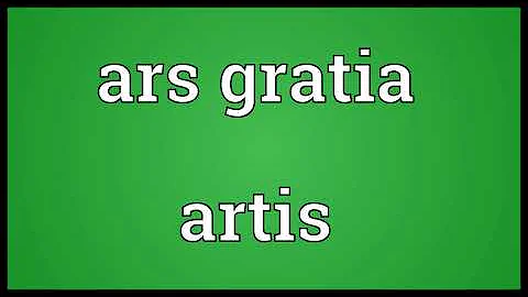 Ars gratia artis Meaning