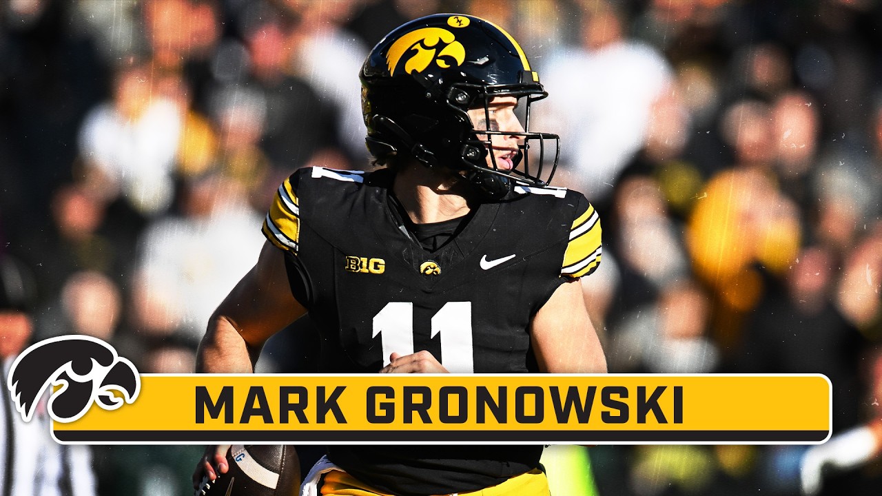Gronowski 2026 SENIOR HIGHLIGHTS: QB Mark Gronowski | Iowa Football - YouTube