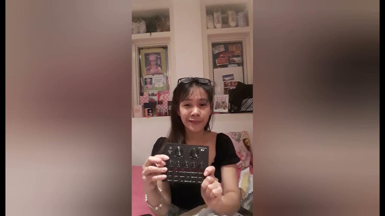 UNBOXING V8 MICROPHONE CONDENSER HOW TO SET UP V8 1ST VLOG UNBOXING